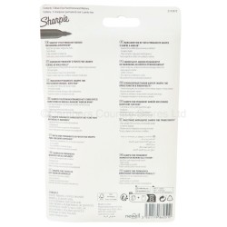 Sharpie Marker Pens Fine Tip Black 5 Pack
